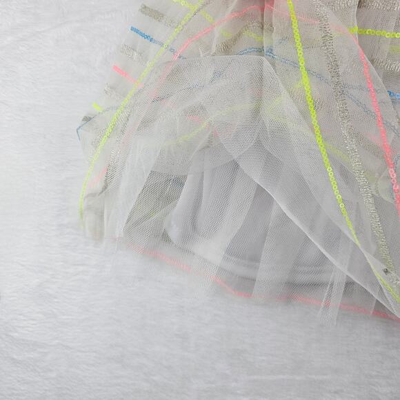 Girls Size 6 Party Dress Little Lass Polka Dot Top Striped Tulle BELT FLAW - NEW - Picture 7 of 11